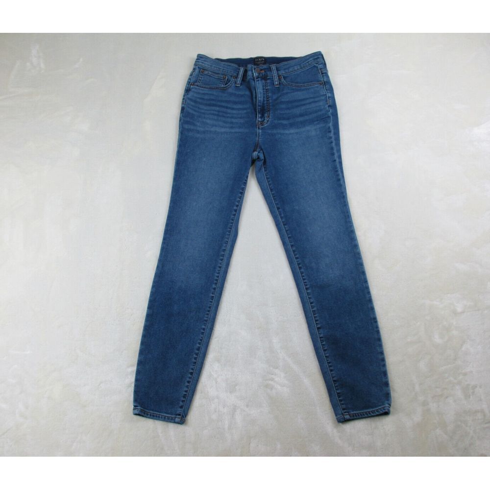 J. Crew Pants Womens 28 Blue Jeans Denim High Rise Skinny Stretch 28x27*